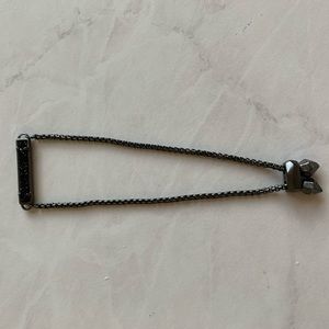 Kendra Scott Gunmetal and Black Druzy Bracelet